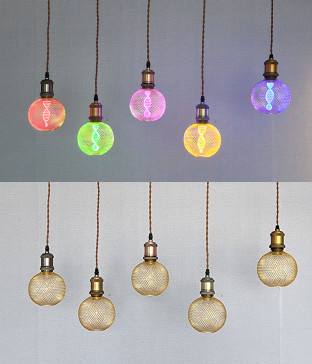메리 망사 LED 램프, 에디슨전구 (컬러전구)